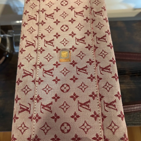 Authentic Louis Vuitton Josephine PM Bordeaux  Mini Lin - Picture 12 of 17